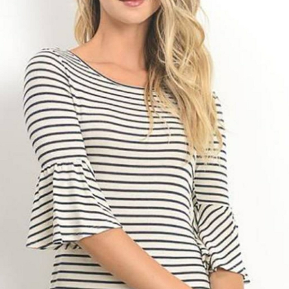 NEW! Gilli striped midi dress stitch fix retro